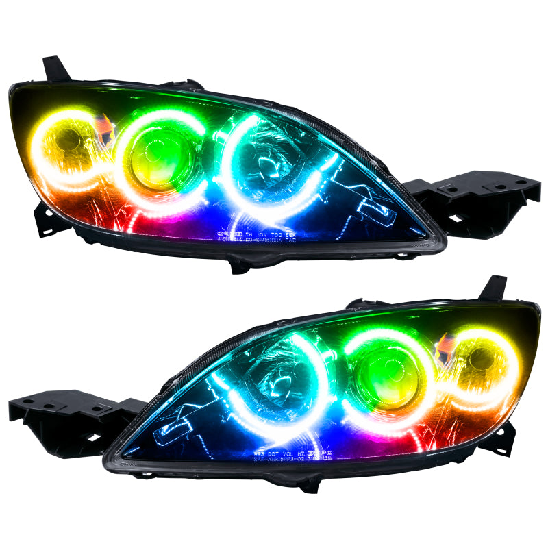 Oracle 04-09 Mazda 3 SMD HL - Hatchback - Halogen Style - ColorSHIFT w/ 2.0 Controller