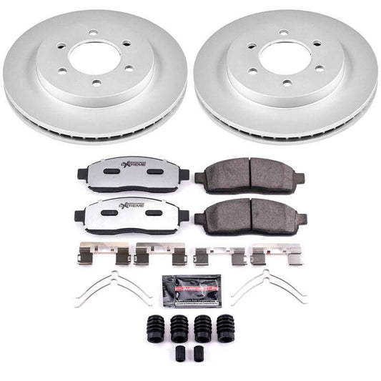 Power Stop 04-08 Ford F-150 Front Z36 Coated Truck & Tow Brake Kit