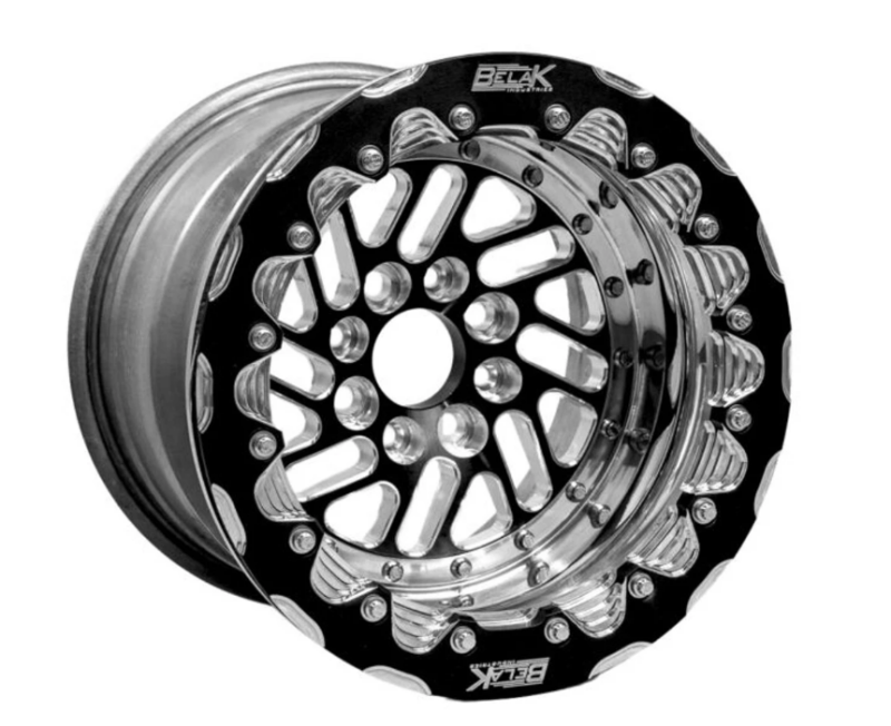 Belak 15x8 / 5in BS / 4x100 BP / High Pad / Series Twisted Wheel - Single Beadlock
