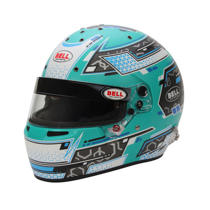 Bell Helmet Rs7 Stamina Anthracite/Aquamarine (Hans) 57(7 1/8) Fia8859-2024/Sa2025
