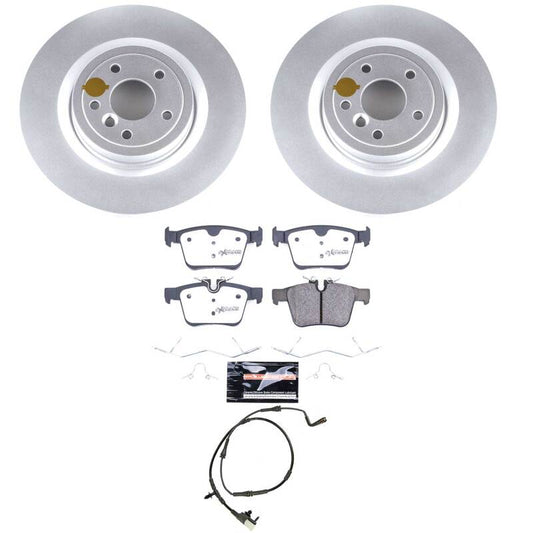 Power Stop 17-20 Jaguar XE Rear Z36 Coated Truck & Tow Brake Kit