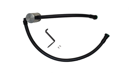 J&amp;L 23-26 Ford F-250/F-350 6.8L;7.3L Oil Separator 3.0 Passenger Side - Clear Anodized