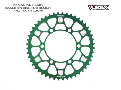Vortex Racing V4 44 Tooth 520 Sprocket Use w/ 3766 Front - Green