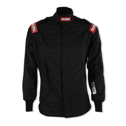 RaceQuip Black Chevron-5 Jacket SFI-5 - 3XL