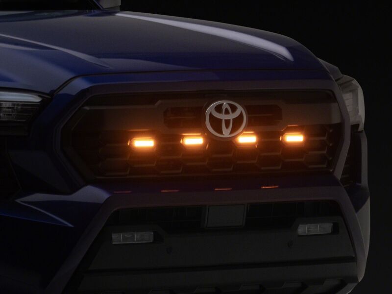 Raxiom 24-26 Toyota Tacoma Pre Runner/ TRD Off-Road/ TRD Sport Amber LED Grille Light- Clear Lens