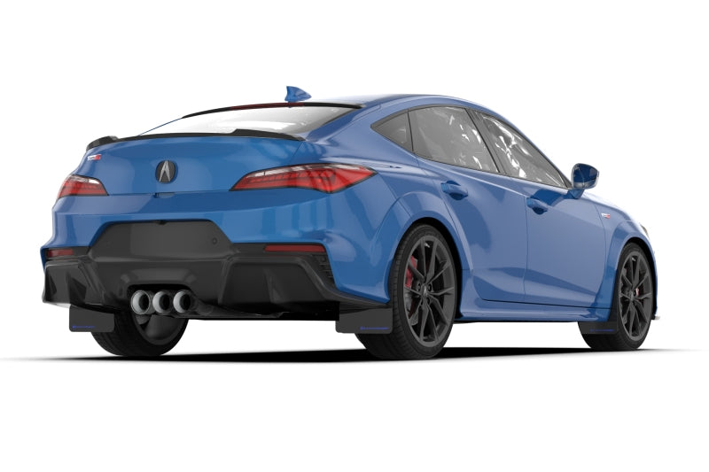 Rally Armor 23-25 Acura Integra A-Spec Black UR Mud Flap W/Blue Logo (No Drilling Req.)
