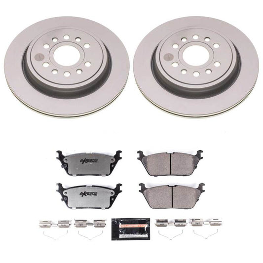 Power Stop 22-25 Jeep Grand Wagoneer Rear Z36 Coated Truck & Tow Brake Kit