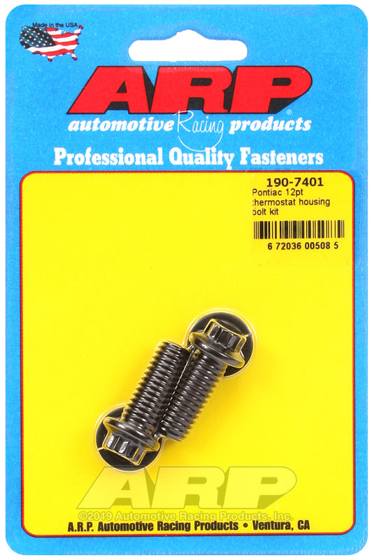 ARP Pontiac 12pt Thermostat Housing Bolt Kit