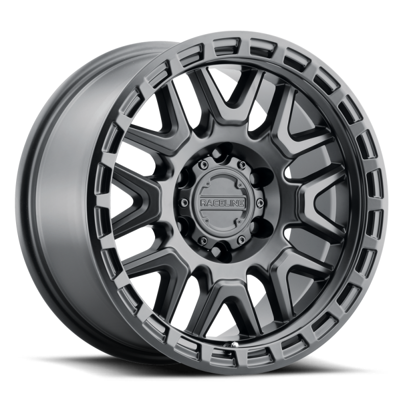 Raceline 953B Krank Wheel 20x9 / 6X139.7 BP / 0mm Offset / 5mm BS - Satin Black