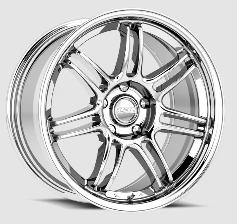 Kansei K17X Seven 18x10.5in / 5x114.3 BP / 12mm Offset / 73.1mm Bore - Chrome
