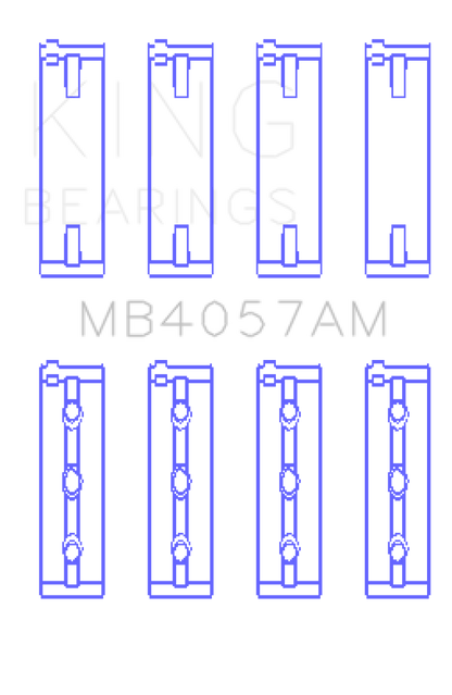 King Engine Bearings Honda C27A4 2.7L (Size STD) Main Bearing Set