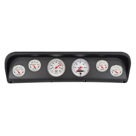 Autometer Arctic White Direct Fit Dash Kit 67-72 Ford F100 (2 x 3-3/8in. / 4 x 2-1/16in.)