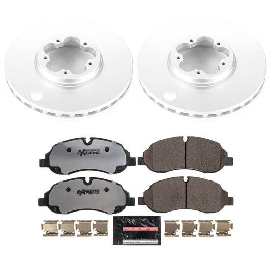Power Stop 15-19 Ford Transit-150 Front Z36 Coated Truck & Tow Brake Kit