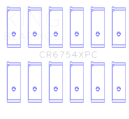 King Engine Bearings Toyota2JZGE/2JZGTE 3.0L pMaxKote Performance Rod Bearing Set - Size STD