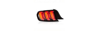 Raxiom 15-23 Ford Mustang Euro Style LED Tail Lights- Gloss Black Housing- Red Lens