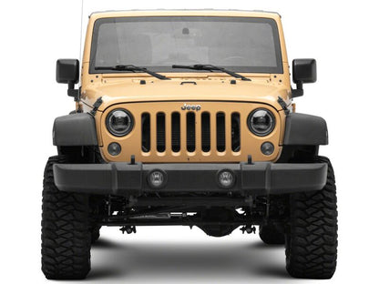 Raxiom 18-26 Jeep Wrangler JL/ 20-26 Gladiator JT HiOutput LED Hlights/Angel Eye DRL-Blk-Clear Lens