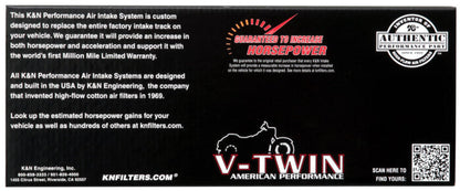 K&N Intake System for Harley-Davidson - Color (Red) - Style (Triangle) - Size (6-8)