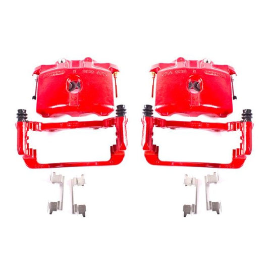 Power Stop 03-06 Cadillac Escalade Rear Red Calipers w/Brackets - Pair