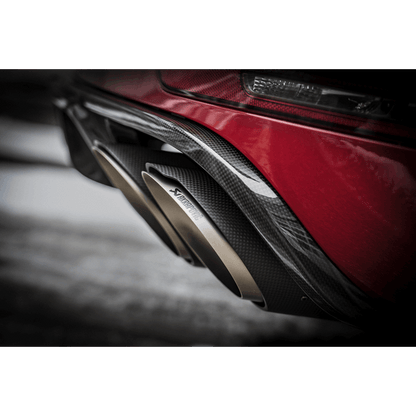 Akrapovic 2014 Porsche Macan Turbo (95B) Evolution Line Cat Back (Titanium) w/ Carbon Fiber Tips
