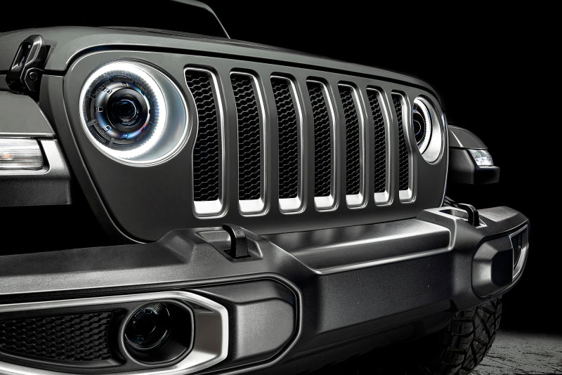 Oracle Oculus Bi-LED Projector Headlights for Jeep JL/Gladiator JT Satin Silver 5500K