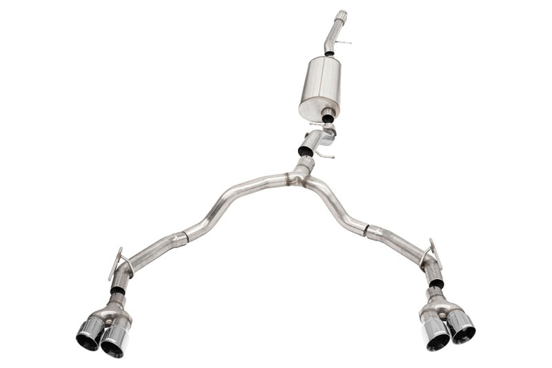 Corsa 2021-2025 Suburban/GMC Yukon XL 6.2L 4WD Dual Rear 3/2.75in Sport Cat-Back DW 4in Pol Tips