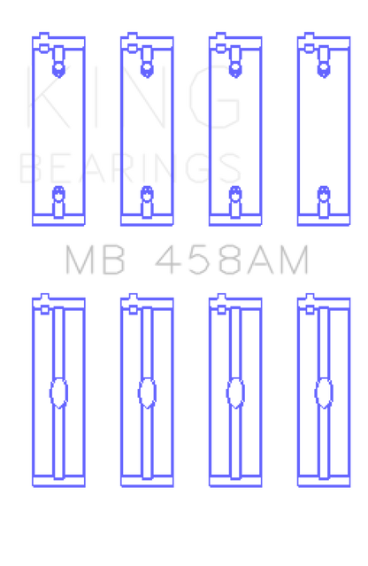 King Engine Bearings Mitsubishi 181CI 3.0L 6G72 V6 (Size 0.25) Main Bearing Set
