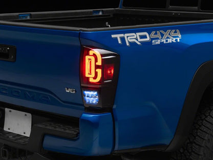 Raxiom 16-23 Toyota Tacoma XW Series Sequential LED Tail Lights- Black Housing/ Smoked Lens