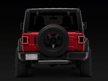 Raxiom 18-26 Jeep Wrangler JL LED Tail Lights- Red Housing- Smoked Lens