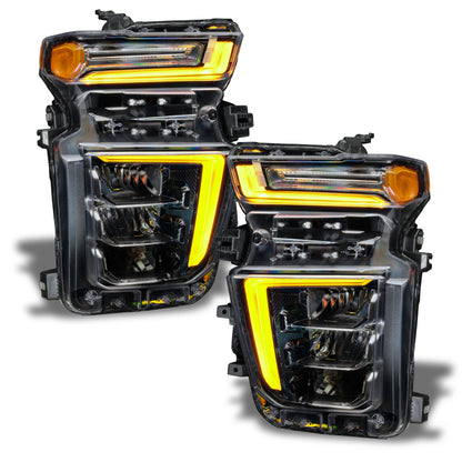 Oracle 2021 Chevy Silverado HD 2500/3500 RGB+W Headlight DRL Upgrade Kit ColorSHIFT 2