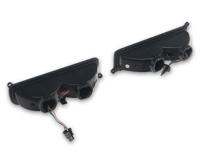 Raxiom 97-01 Jeep Cherokee XJ LED Front Corner Lights- Black Housing- Smoked Lens