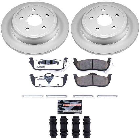 Power Stop 06-10 Jeep Commander Rear Z36 Coated Truck & Tow Brake Kit