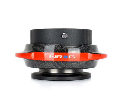 NRG Quick Release Gen 2.2 - Black Body / Carbon Fiber Red Ring