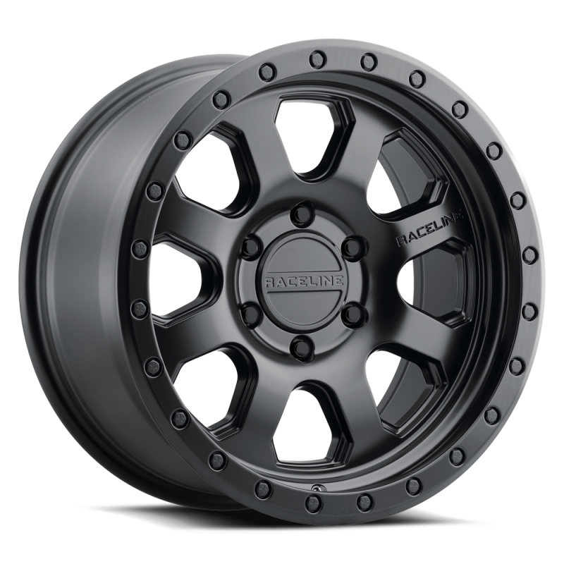 Raceline 959B Avenger 2.0 18x9in / 8X165.1 BP / 0mm Offset / 130.81mm Bore - Satin Black