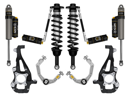 ICON 21-24 Ford F150 4WD 3.5-4.5in Stage 4 Suspension System Billet Cdcv