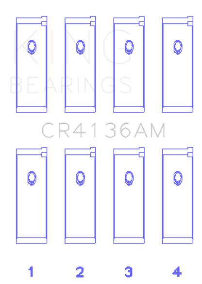 King Engine Bearings 91-02 Nissan SR20DE L4 DOHC 16 Valves  (Size +0.50) Rod Bearing Set