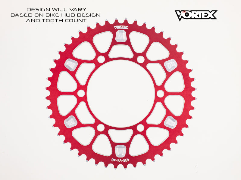 Vortex Racing V4 38 Tooth 420 Rear Sprocket - Red
