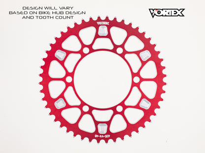 Vortex Racing V4 44 Tooth 525 Rear Sprocket - Red
