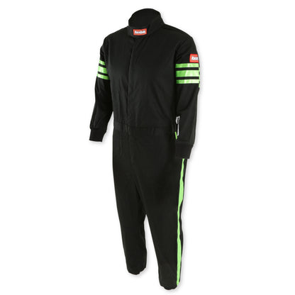 RaceQuip Green Trim SFI-1 JR. Suit - Kids Small