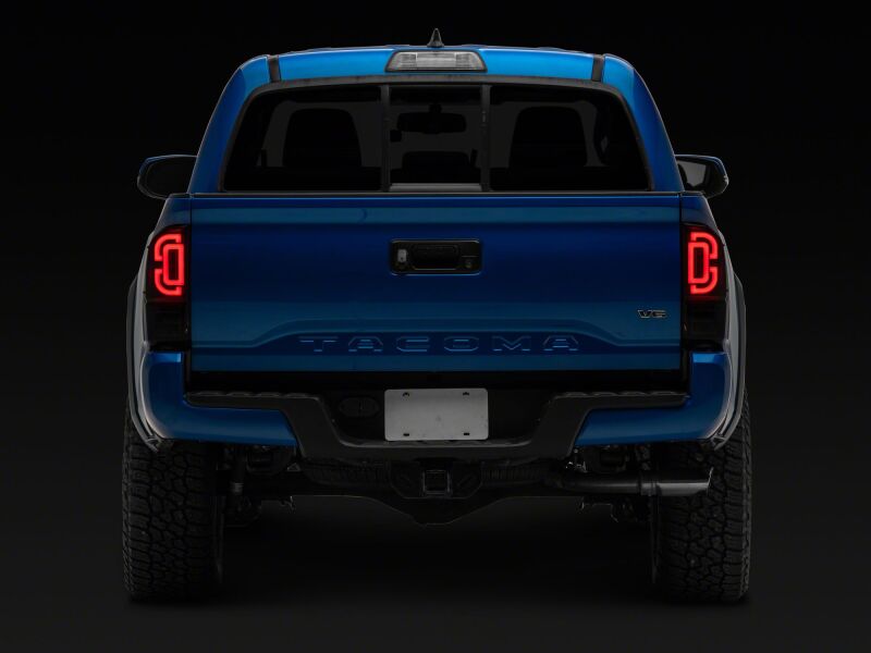 Raxiom 16-23 Toyota Tacoma XW Series Sequential LED Tail Lights- Black Housing/ Smoked Lens