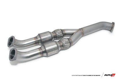 AMS Performance 2009+ Nissan GT-R R35 Alpha 90mm Midpipe w/GESI Cats - 90mm Exit