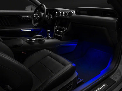 Raxiom 15-23 Ford Mustang LED Footwell Lighting Kit- Blue