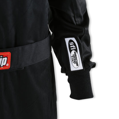 RaceQuip Black Chevron-1 Suit - SFI-1 Large