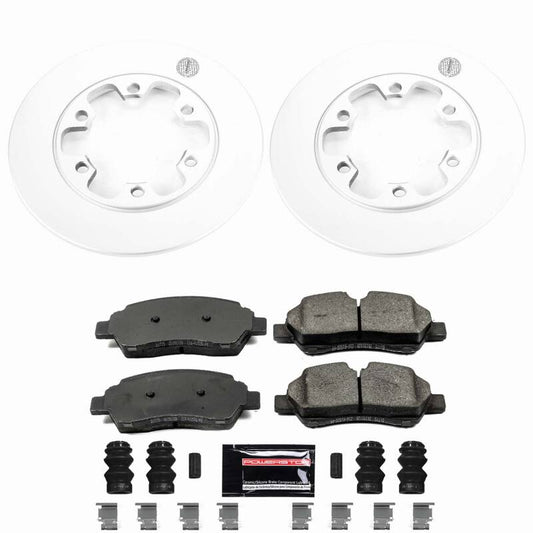 Power Stop 15-19 Ford Transit-350 HD Rear Z23 Coated Brake Kit