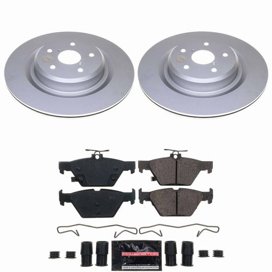 Power Stop 19-20 Subaru Ascent Rear Z23 Coated Brake Kit