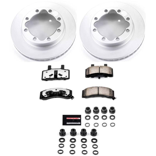 Power Stop 94-99 Chevrolet K1500 Suburban Front Z36 Coated Truck & Tow Brake Kit