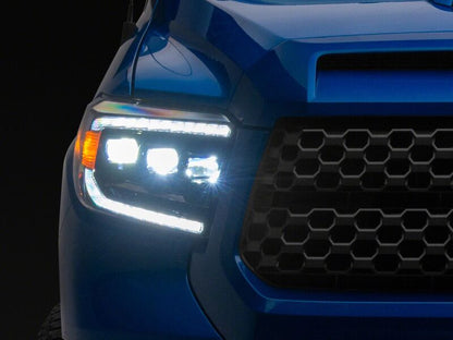 Raxiom 14-21 Toyota Tundra CXR Series LED Headlights- Black Housing- Clear Lens