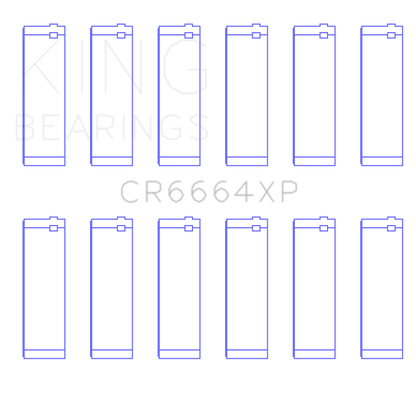 King Engine Bearings Buick V6 (Size STD) XP - Series Performance Rod Bearing Set