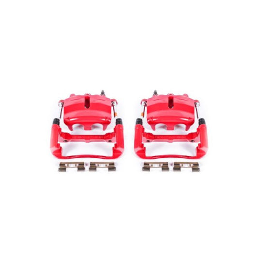 Power Stop 04-05 Ford F-150 Front Red Calipers w/Brackets - Pair