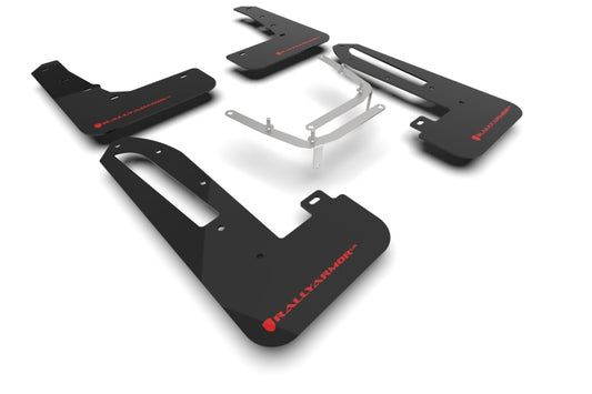 Rally Armor 23-26 Honda Civic Type R Black Mud Flap Red Logo