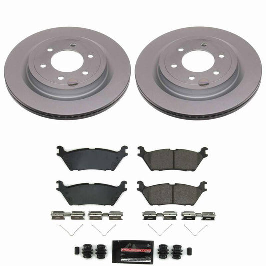 Power Stop 21-26 Ford F-150 Rear Z23 Coated Brake Kit